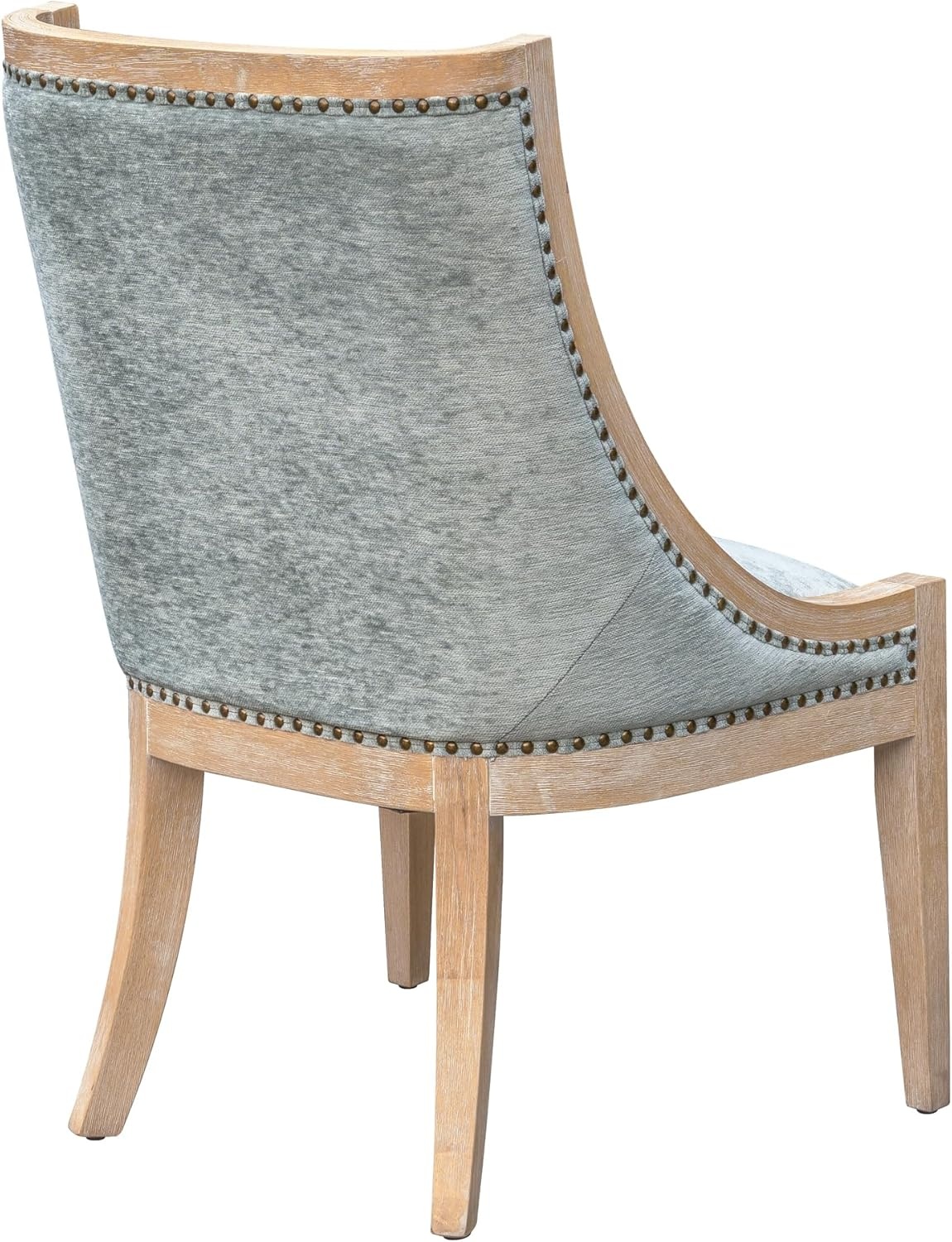 image:imageMartha Stewart Farmhouse Dining Room Chair Recessed Arm Chair For Bedrooms Nailhead Trim Solid Wood Legs Upholstered Reading Accent Chairs For Living Room Kitchen Decor Soft Green ElmcrestSoft Green
