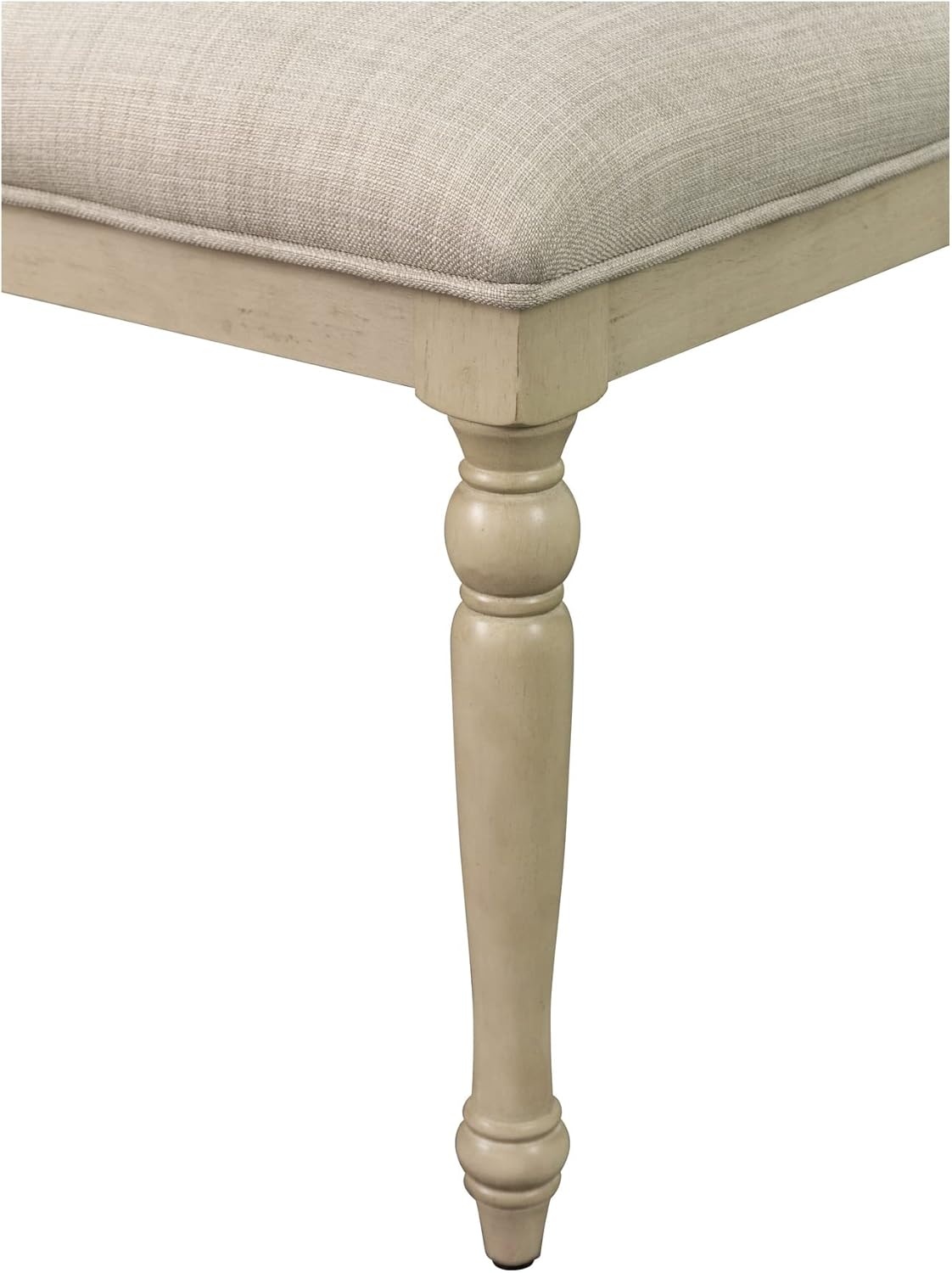image:imageMartha Stewart Fiona Classic Upholstered Accent Dining Chairs Set of 2 Padded Seat CushionBack Solid Wood Frame and Turned Legs Simple Distressed Rustic Farmhouse Kitchen Furniture Light Grey