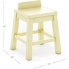Martha Stewart Crafting Kids’ Stools Set of 2 – Pastel Yellow: Wooden Chairs for Kids Art Table with 15″ Seat Height, 2 Matching Anti-Tip Chairs for Children 3 and Up(Pastel Yellow)